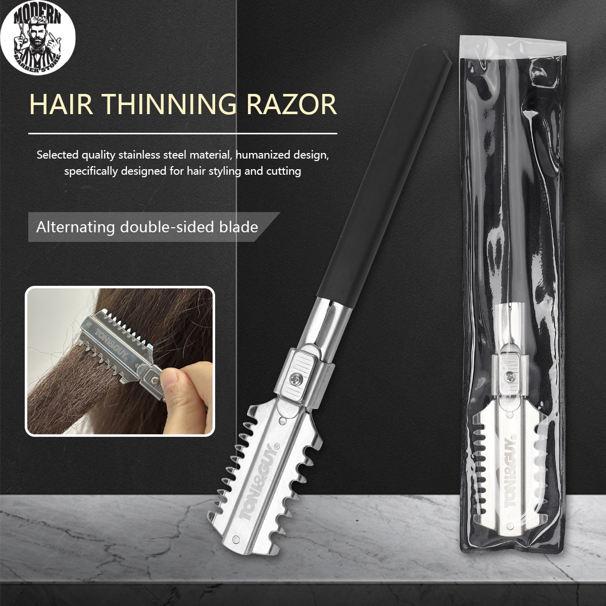Men'S Grooming Shaver - Salon Çift Taraflı Tıraş Saç Kesme